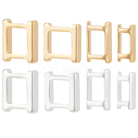 56Pcs 8 Styles Eco-Friendly Brass Watch Band Clasps KK-BC0009-75-1