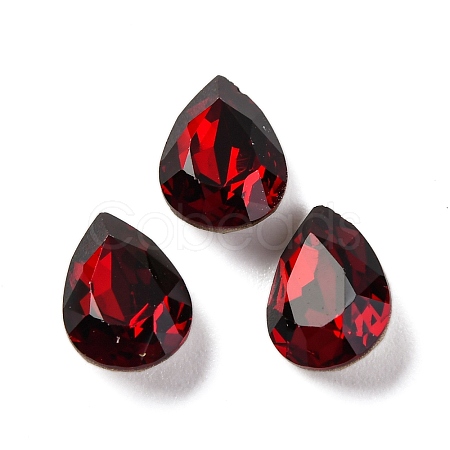 Glass Rhinestone Cabochons RGLA-A026-08B-208-1