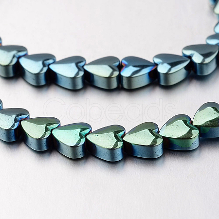 Electroplate Non-magnetic Synthetic Hematite Bead Strands G-F300-22A-07-1