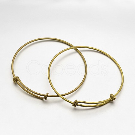 Adjustable Brass Bangles Making X-BJEW-E218-01AB-NF-1