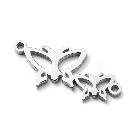 Non-Tarnish 304 Stainless Steel Connector Charms STAS-D036-03B-P-1