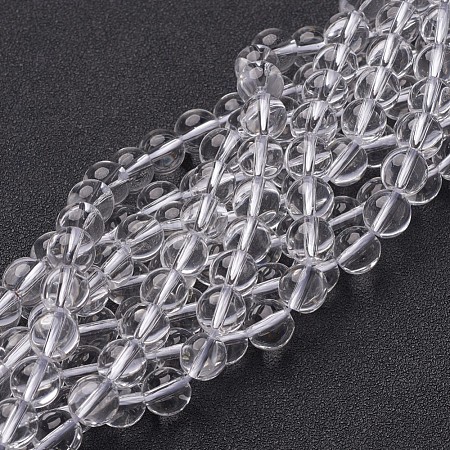 Synthetic Quartz Crystal Beads Strands X-GSR8mmA039-1-1