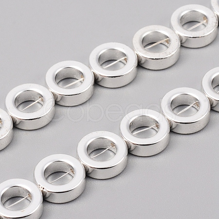 Electroplated Non-magnetic Synthetic Hematite Bead Frame Strands G-F682-05-S-1