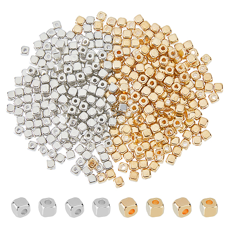 400Pcs 2 Colors Plastic Beads FIND-HS0001-27-1