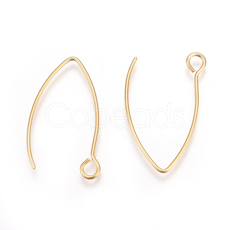 Ion Plating(IP) 304 Stainless Steel Earring Hooks X-STAS-L216-03A-G-1