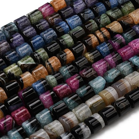 Natural Agate Beads Strands G-F820-P01-01-1