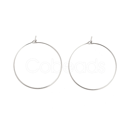 Brass Hoop Earring Findings LS-KK-R112-038E-1
