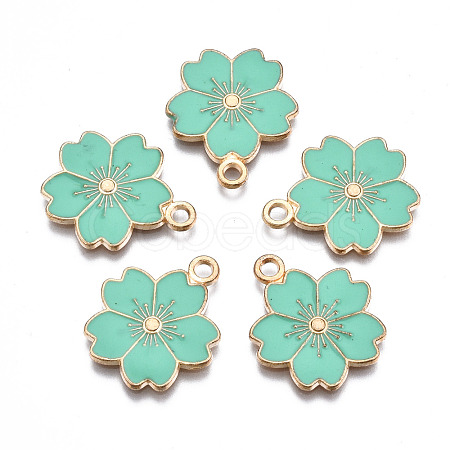 Alloy Enamel Pendants X-ENAM-S121-115F-1