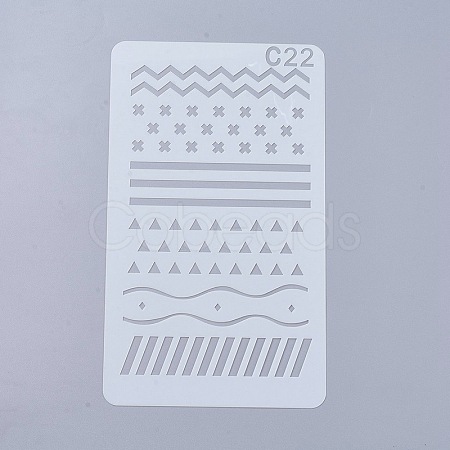 Plastic Reusable Drawing Painting Stencils Templates DIY-WH0047-22-1