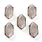 Embossed Glass Rhinestone Pendants, Bicone, Faceted, Satin, 20x10x5.5mm, Hole: 1.6mm