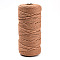 Cotton String Threads, Macrame Cord, Decorative String Threads, for DIY Crafts, Gift Wrapping and Jewelry Making, Sandy Brown, 3mm, about 109.36 Yards(100m)/Roll.