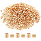 ARRICRAFT Brass Crimp Beads, Nickel Free, Tube, Real 18K Gold Plated, 2x2mm, Hole: 1.5mm, 1000pcs/box