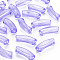 Transparent Acrylic Beads, Curved Tube, Medium Purple, 36x13.5x11.5mm, Hole: 4mm, about 148pcs/500g