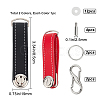 2 Sets 2 Colors PU Leather Keychain KEYC-GF0001-06B-2