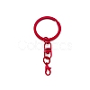 Spray Painted Iron Keychain Swivel Clasps FIND-WH0111-355G-1
