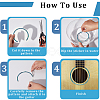 Waterproof PVC Flower Pattern Classical Guitar Sound Hole Ring Mouth Wheel Sticker DIY-WH20058-13B-5