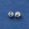 Brass Hollow Spacer Beads KK-P249-03A-S-1