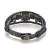 Imitation Leather Bracelet Making MAK-R024-02-4