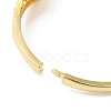 Colorful Cubic Zirconia Hollow Out Teardrop Hinged Bangle BJEW-L681-006G-4