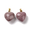 Natural Rhodonite Pendants G-I311-A02-G-1