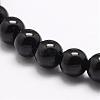 Natural Black Onyx Beads Strands G-A163-05-6mm-3