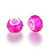 Handmade Glass European Beads GPDL25Y-75-2