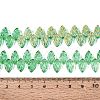 Electroplate Transparent Glass Beads Strands EGLA-N056-03A-11-4