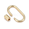 Brass Screw Carabiner Lock Charms KK-T047-07G-3