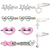 11pcs Iron Snap Hair Clips PHAR-CP0001-26-6