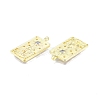 Brass Micro Pave Clear Cubic Zirconia Pendants KK-G432-14G-3