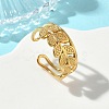 304 Stainless Steel Cuff Open Rings for Women RJEW-L341-02C-G-1