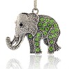 Tibetan Style Alloy Rhinestone Big Pendants ALRI-L048-07AS-1