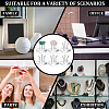 Square Acrylic Display Stands for Raw Stone Mineral ODIS-WH0028-97-5