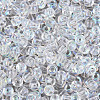 6/0 Half Plated Glass Beads SEED-N008-04G-3