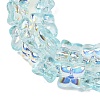 Transparent Glass Beads Strands GL-CBAAE04-02F-3
