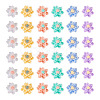 120Pcs 6 Colors Opaque Resin Cabochons CRES-TA0001-28-2