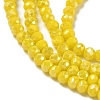 Electroplate Glass Beads Strands EGLA-A034-P3mm-B03-3