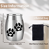 1Pc Column Mini Stainless Steel Urn for Human Pet Ashes AJEW-AR0001-84H-2