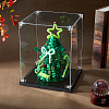 Acrylic Minifigures Display Cases with Black Base ODIS-WH0079-068C-4
