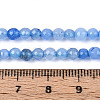 Dyed Natural White Jade Beads Strands G-T139-4mm-60-16-5