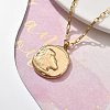304 Stainless Steel Constellation Pendant Necklaces NJEW-K392-01G-05-2