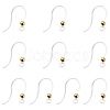 10Pcs Transparent Resin Earring Hooks FIND-YW0006-98G-1
