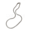 Non-Tarnish Unisex 304 Stainless Steel Herringbone Chains Necklaces NJEW-L173-011-P-1