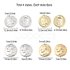 32Pcs 2 Style Brass Charms KK-SC0002-54-2