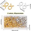 Easter Theme 160Pcs 2 Colors Tibetan Style Bead Frames TIBEB-CA0001-17-2