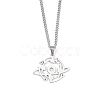 Non-Tarnish 201 Stainless Steel Pendant Necklaces for Man NJEW-Q336-02J-P-2