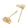 SHEGRACE Brass Micro Pave Cubic Zirconia Stud Earrings XGRQ4N531-709G-2