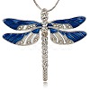 Alloy Enamel Dragonfly Big Pendants ENAM-L034-03P-1