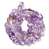 Natural Ametrine Beads Strands G-P497-01E-50-3
