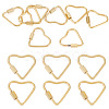 8Pcs 2 Styles 304 Stainless Steel Screw Carabiner Lock Charms STAS-TA0005-51-1